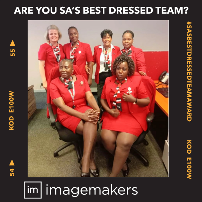 Red Corporate Dresses and Formal Blazers worn by the AVIS Admin Team by Imagemakers, Durban Workwear Supplier
