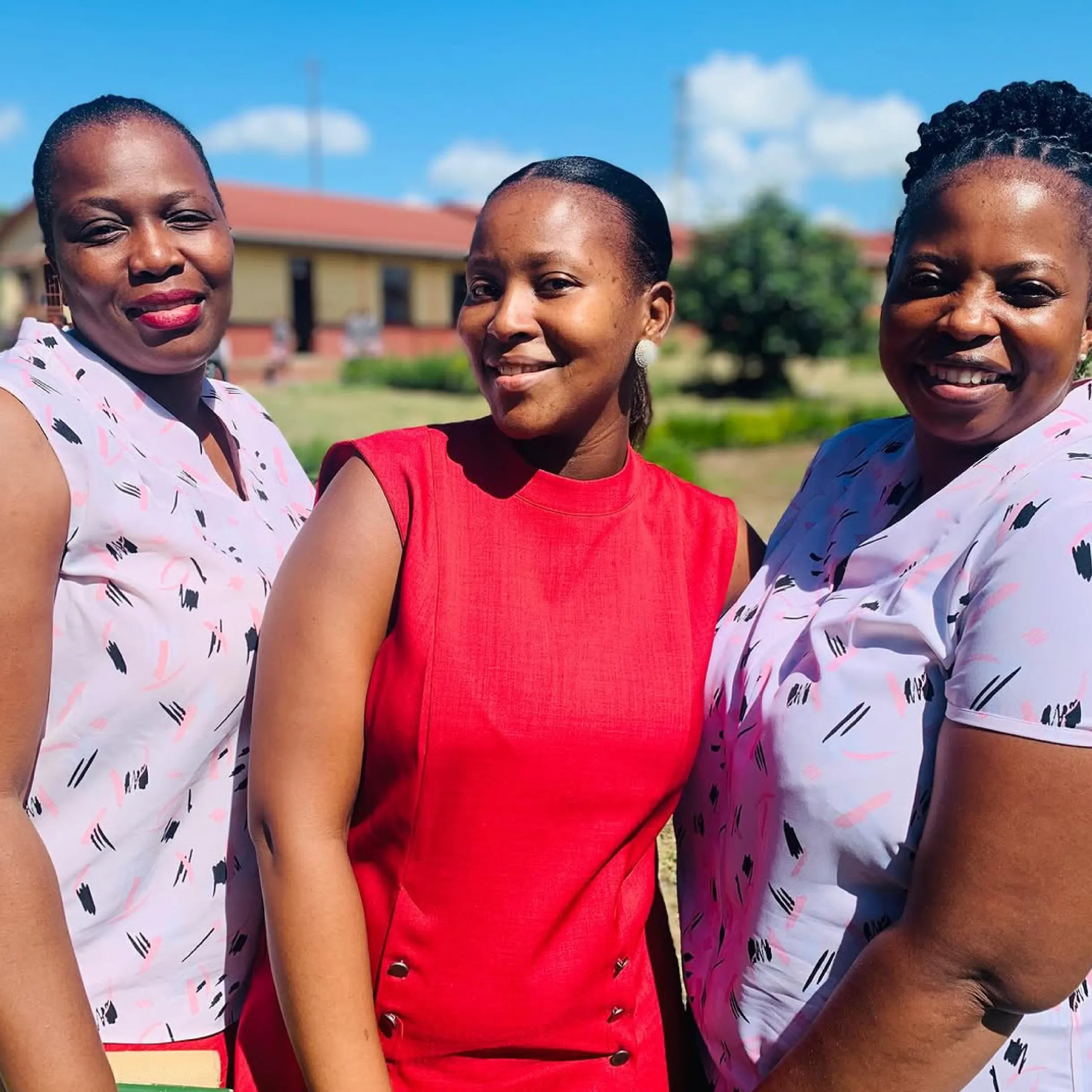 Ladies dressed Red and Pink Work Wear for Office Teams by Imagemakers 