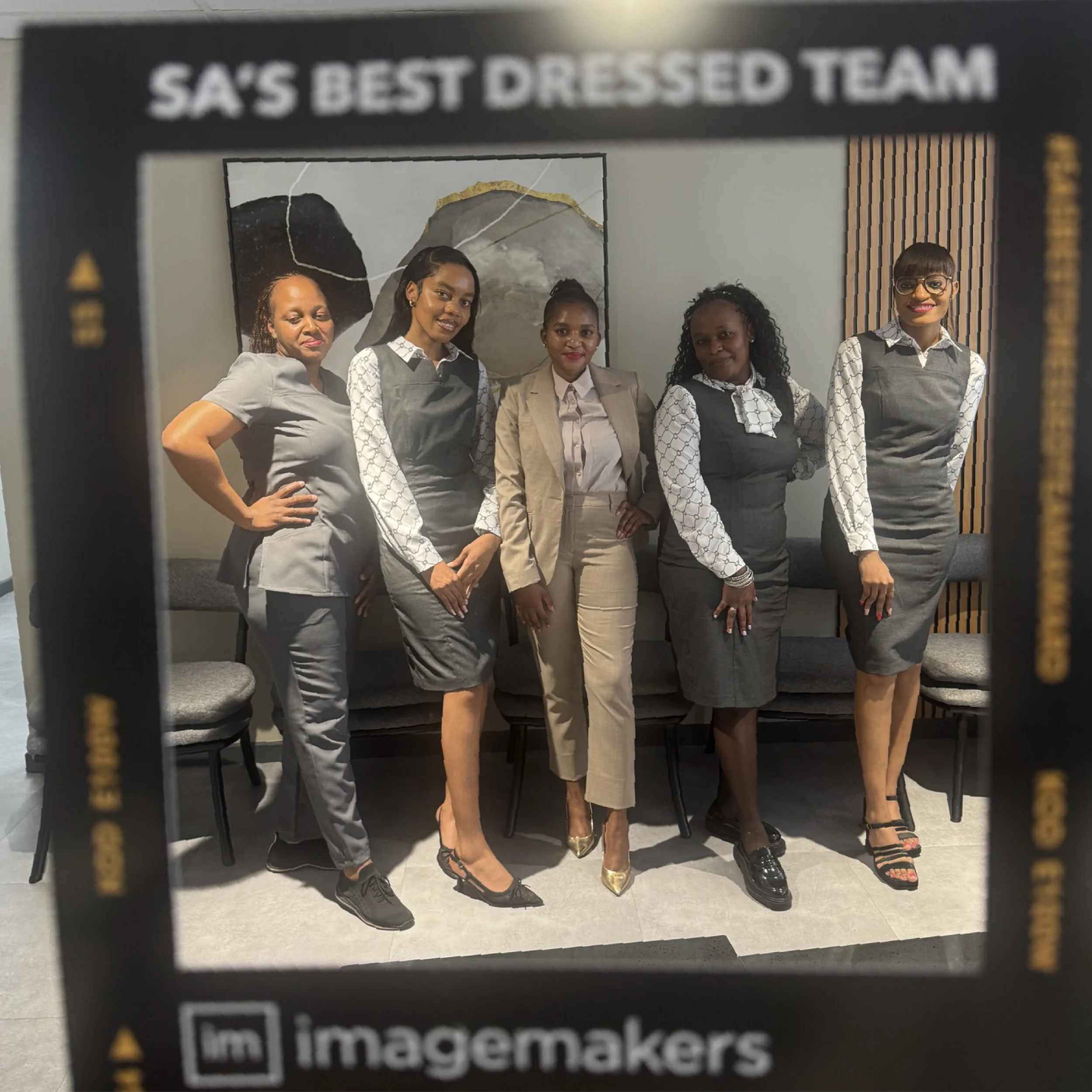 Dr SK Mafeelane Practice Team wearing Professional Corporate Uniforms from Imagemakers SA's Top Supplier