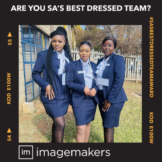 Ekurhuleni East TVET College Ladies in Professional Navy Blazers and White Shirts by Imagemakers Workwear and Uniform Suppliers