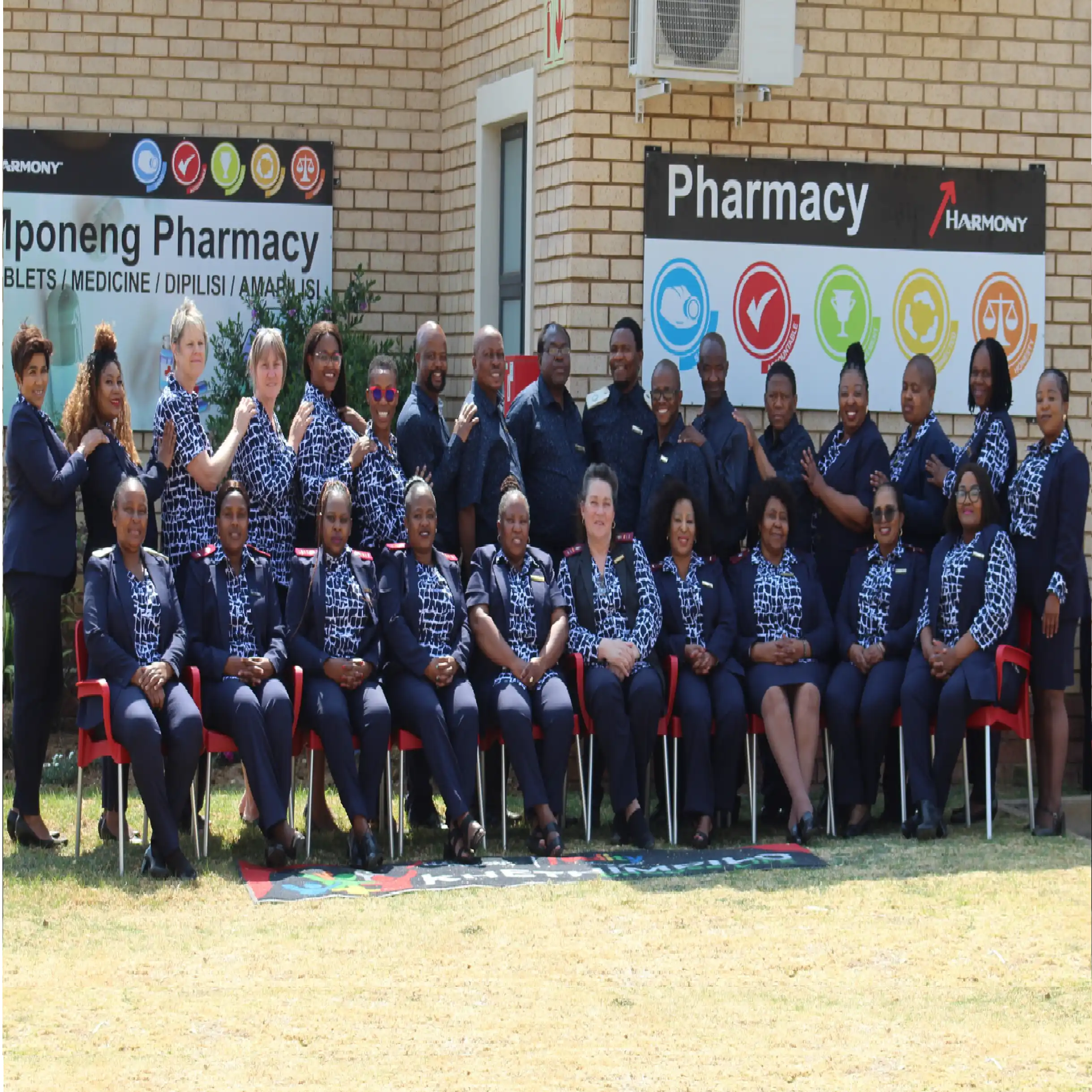 Harmony Gold Mens and Ladies Team in Imagemakers Navy and Premier Uniform Collection