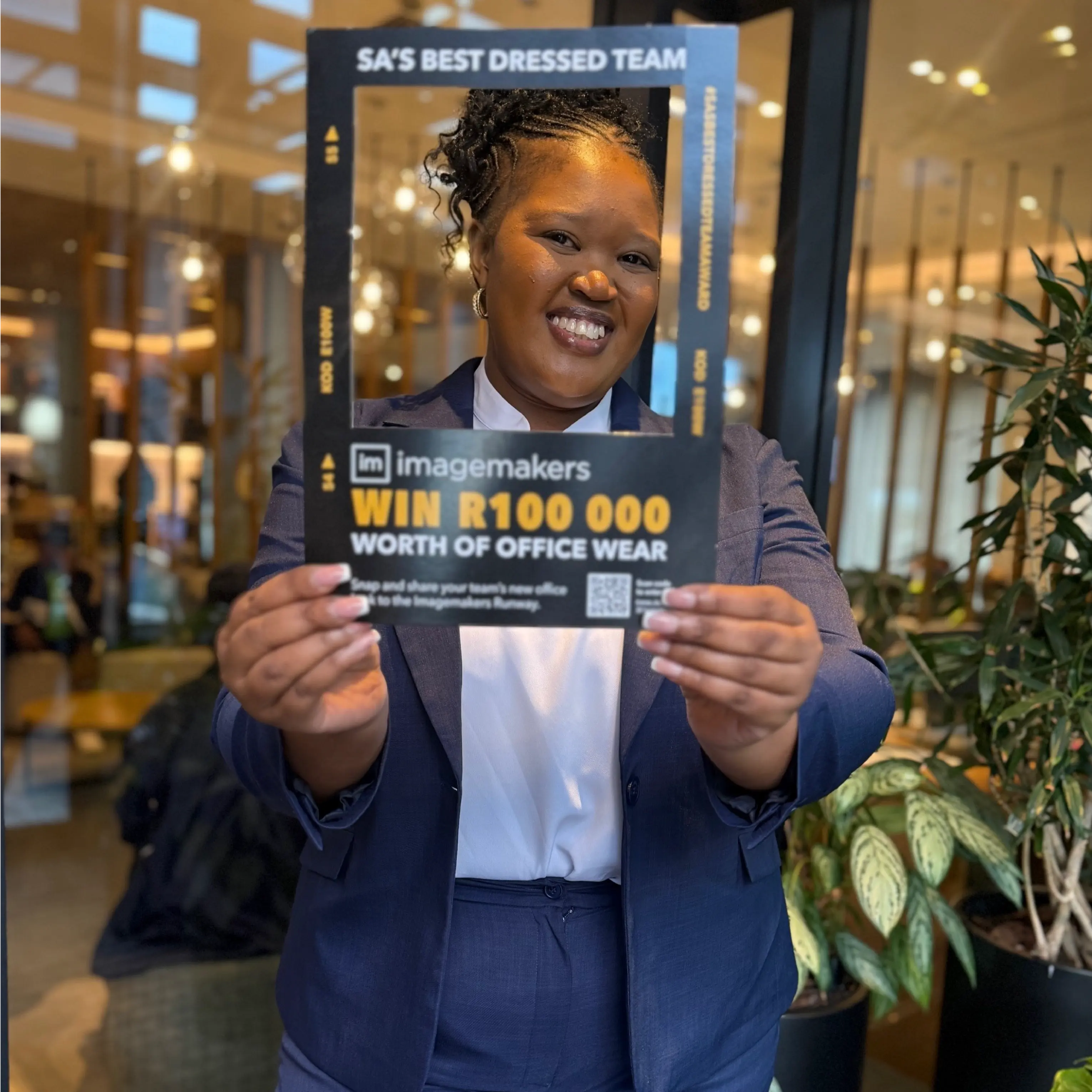 Garden Inn Hotel Cape Town Lady in Imagemakers Navy Corporate Blazer and Formal Pants