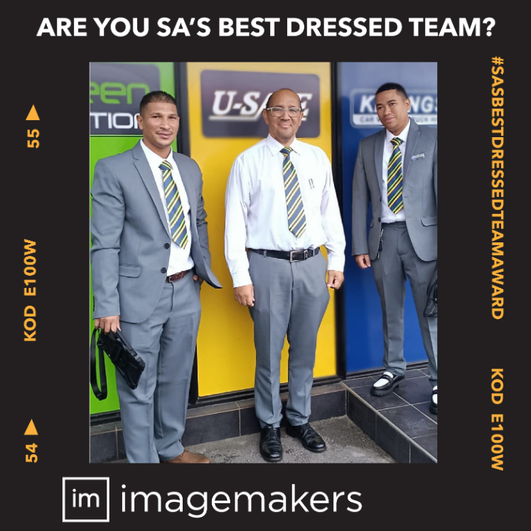 Kennings Staff in Grey and White Professional Work Clothes for Men Supplied by Imagemakers Corporate Fashion