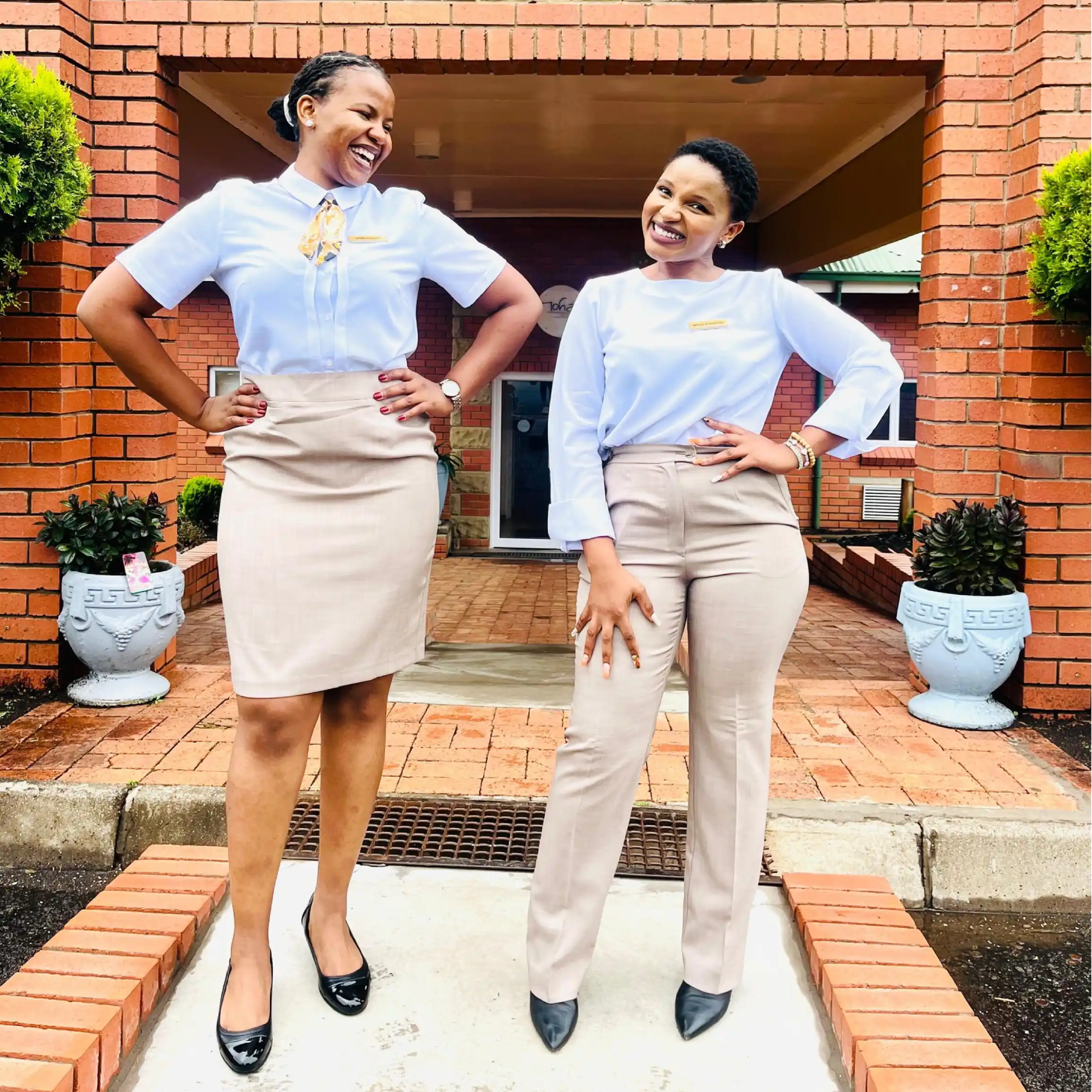Ladies Dressed in Sandstone and Corporate Clothing by Imagemakers