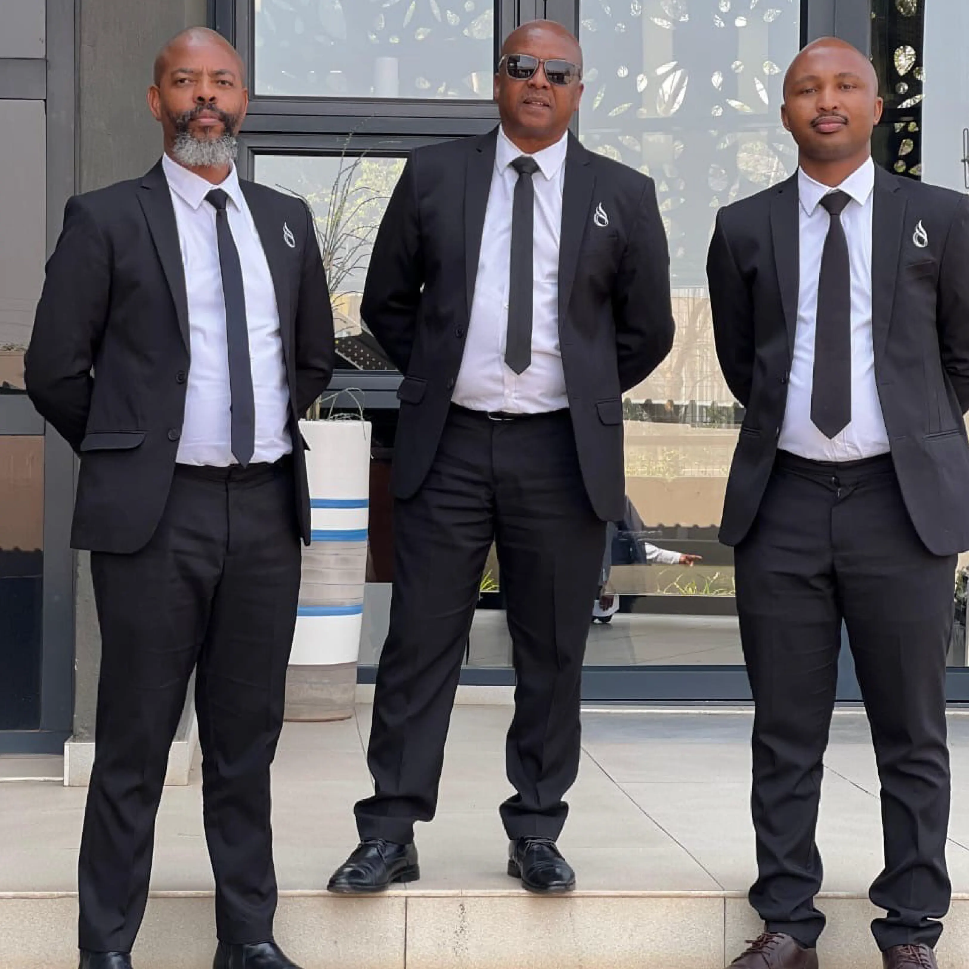 Team at Mphela in Black and White Professional Mens Workwear by Imagemakers