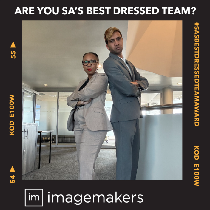 Deputy Registrar PA and Rectorâs Office PA Dressed in Sandstone Suiting and Grey Blazers by Imagemakers