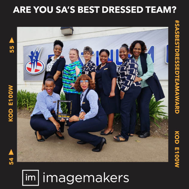 Platinum Health Admin Team in Coordinated Blue Corporate Clothing by Imagemakers