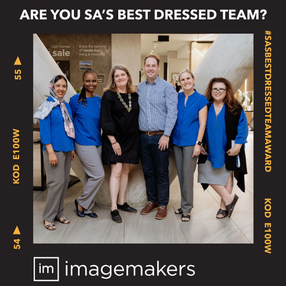 Law Firm Conference Uniforms in Blue and Grey for Ladies and Men