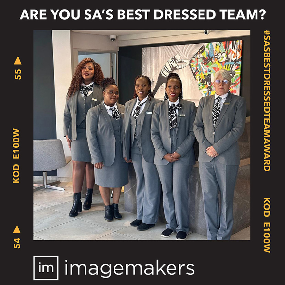 Ladies Grey and White Office Uniforms for Hospitality Teams by Imagemakers