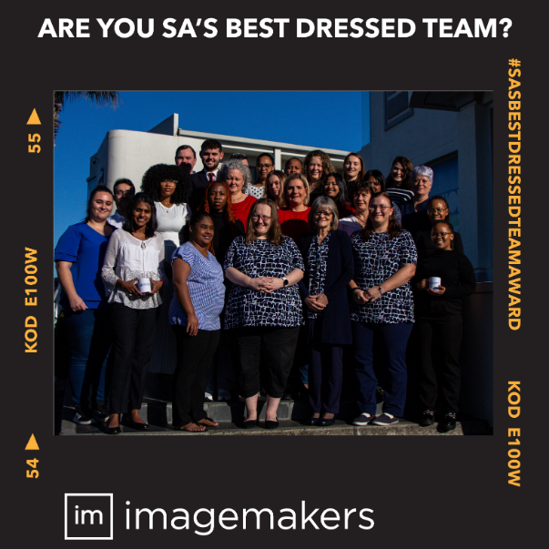 Dressed in Red, Navy, and White Corporate Uniforms by Imagemakers, the Mens and Ladies Staff of Pyper Turner Incorporated